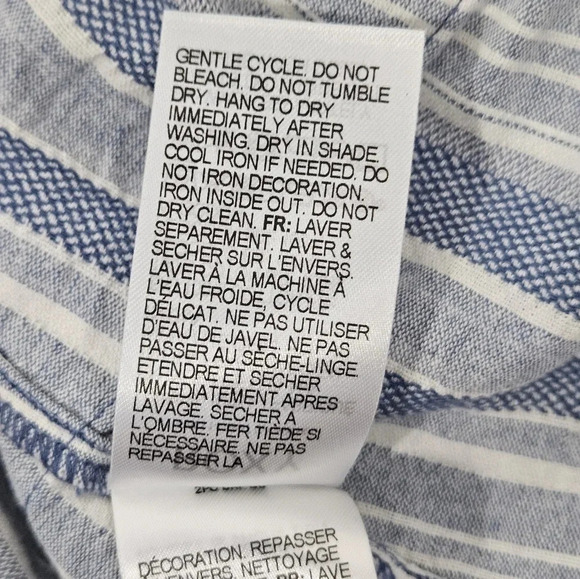 Roxy under the Cali Sun Stripe sundress blue and white size medium NWT - Picture 13 of 14